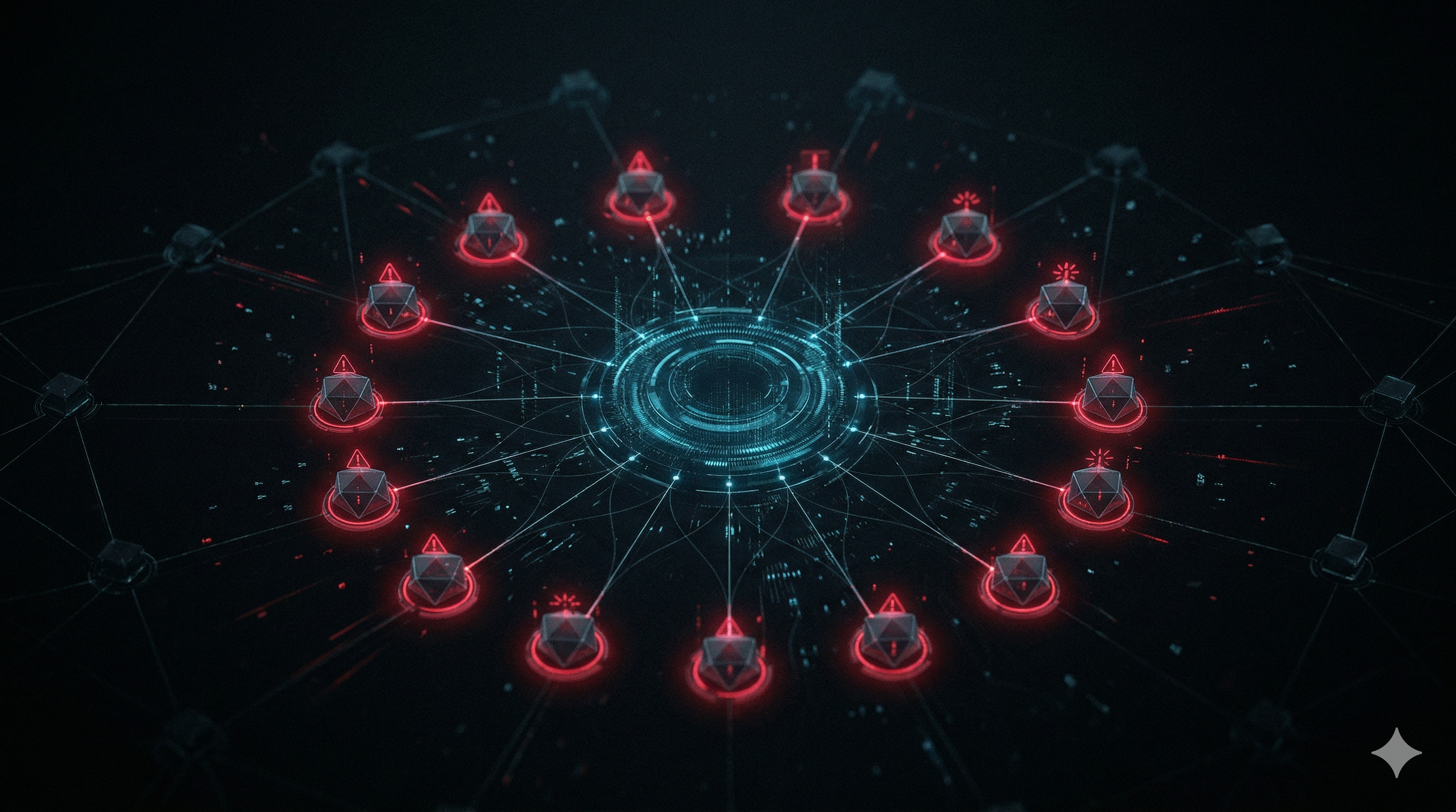 Representação visual de ameaças de segurança em protocolo de IA